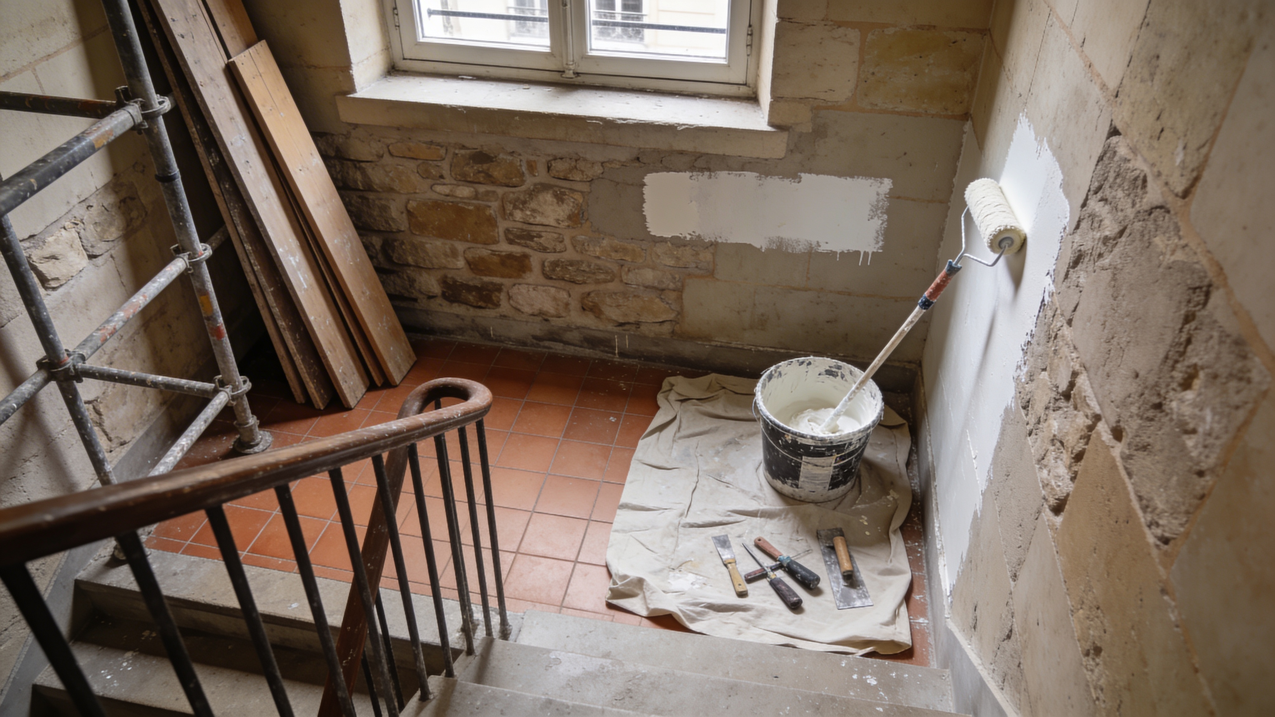 Comment repeindre une cage d'escalier de copropriété