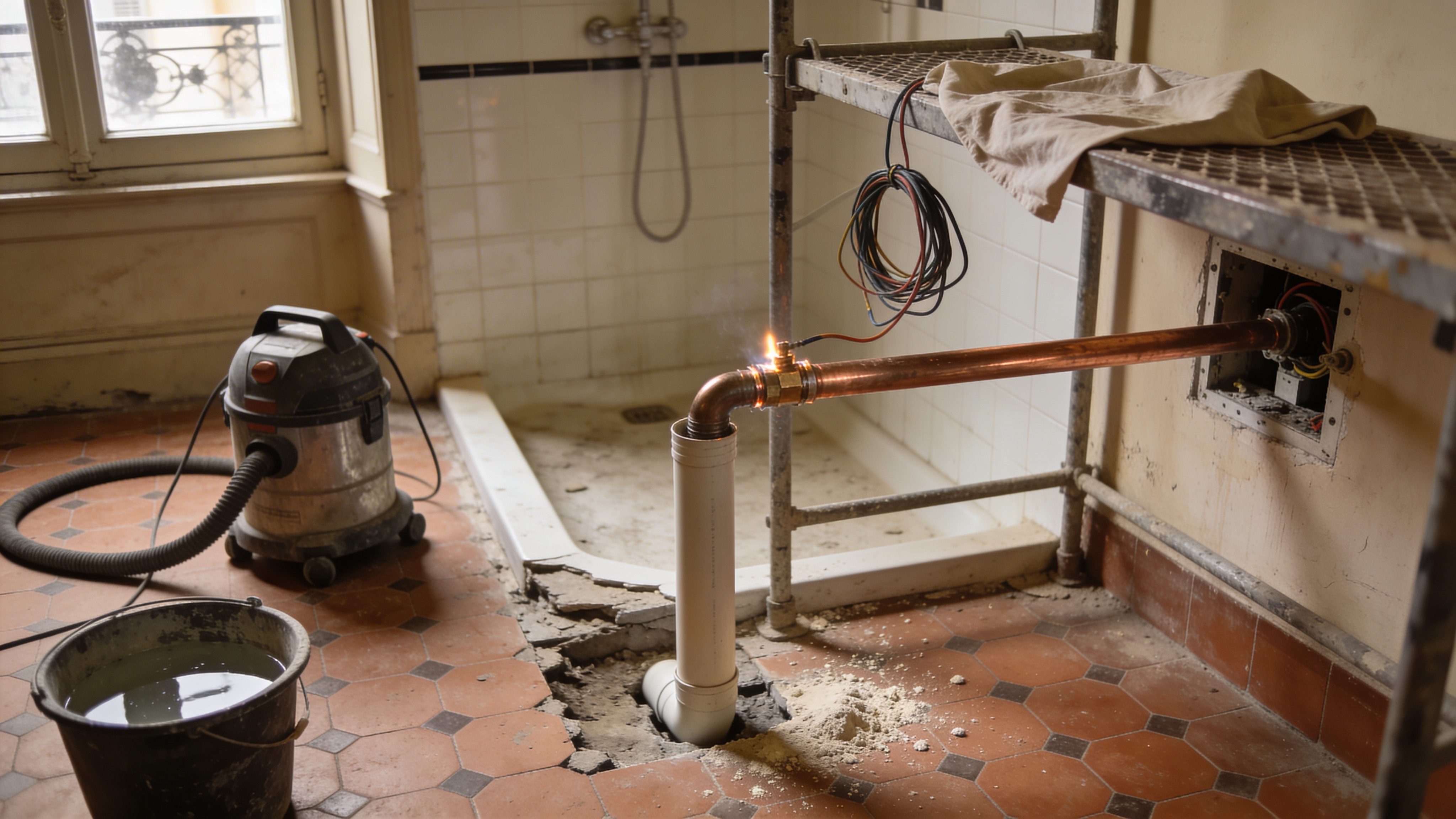 Douche à l'italienne dans un appartement ancien : ce qu'il faut savoir